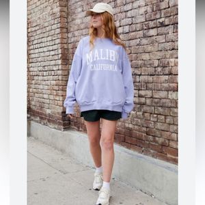 John Galt Malibu Brandy Melville light blue crew neck sweatshirt
